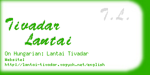 tivadar lantai business card